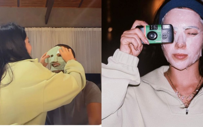 Jade Picon faz skincare no namorado, André Lamoglia: 