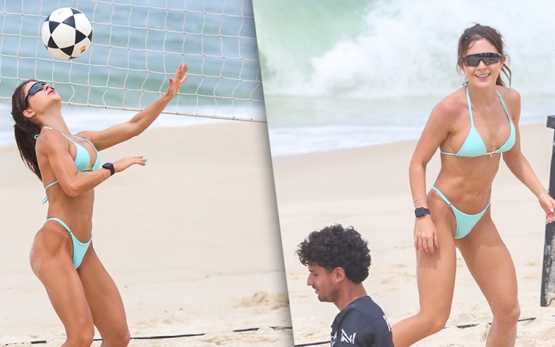 Jade Picon volta para o futevôlei após Semana de Moda internacional