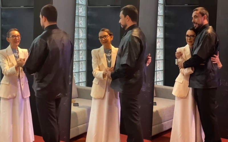 Maike encontra com mãe de Renata após o BBB 25