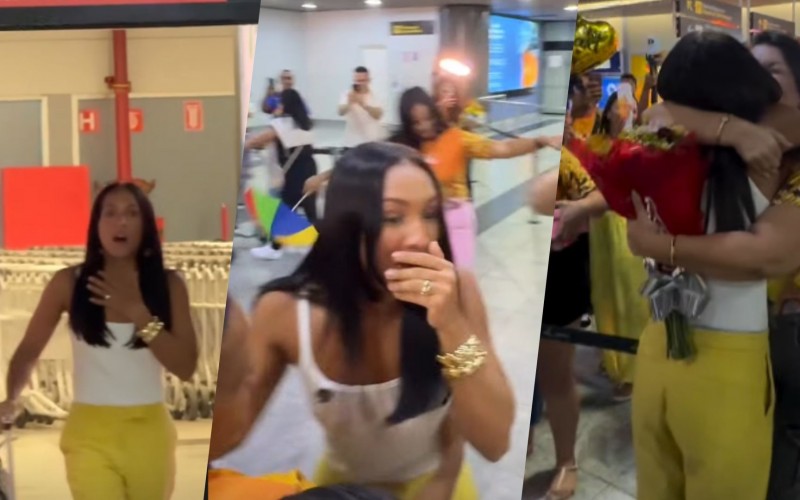 Maxiane é recebida por fãs em Pernambuco