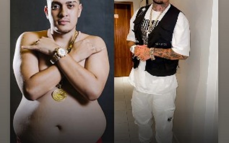 MC Binn resgata antes e depois de perder 50 kg