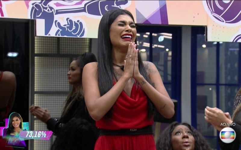 Pocah é a 15ª eliminada do BBB21, com 73,16% dos votos