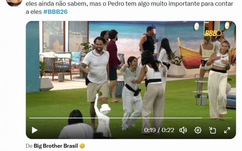 Público vibra com a chegada de novos brothers no BBB 26