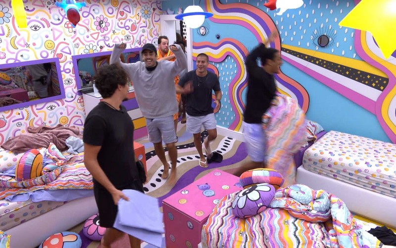 Quarto Lollipop do BBB 22 é fechado e brothers comemoram