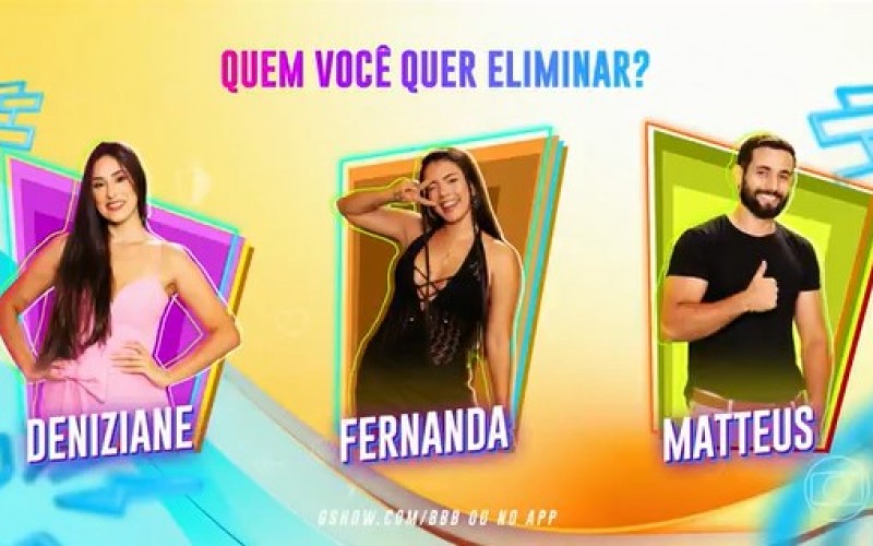 Quem sai do BBB 24: Deniziane, Fernanda ou Matteus? VOTE!