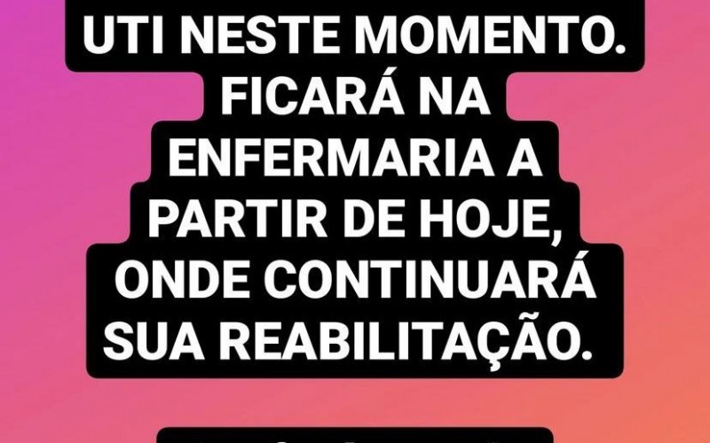 Rodrigo Mussi tem alta de UTI e irmão comemora: 