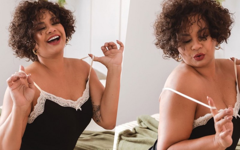 Solange Couto sensualiza em ensaio de fotos nas redes sociais: 
