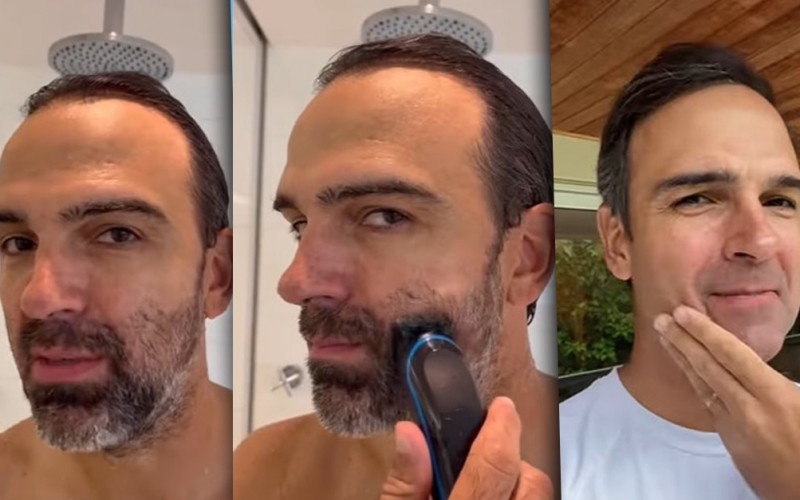 Tadeu Schimdt muda o visual e se anima para o BBB 23: 