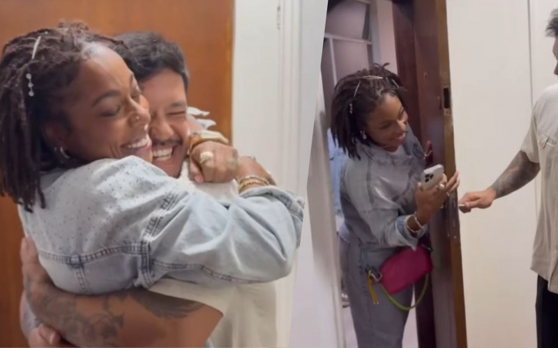 Thamiris e Gabriel, do BBB 25, se reencontram em São Paulo