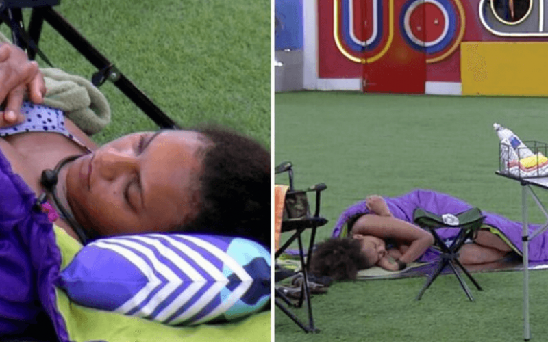 BBB 22: Vivendo na área externa da casa, Jessi é atacada por formigas