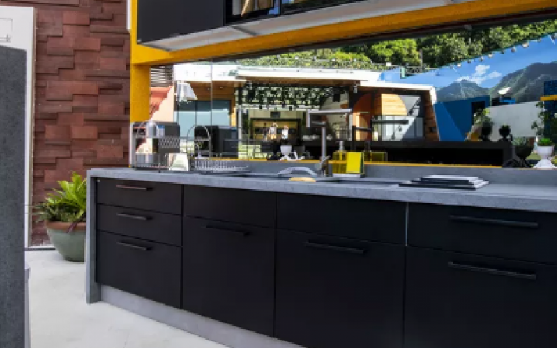 BBB21: cozinhas Vip e Xepa ficam lado a lado na parte interna da casa