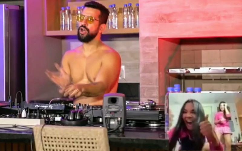 Flay e Bianca Andrade fazem participação especial em live de Dennis DJ