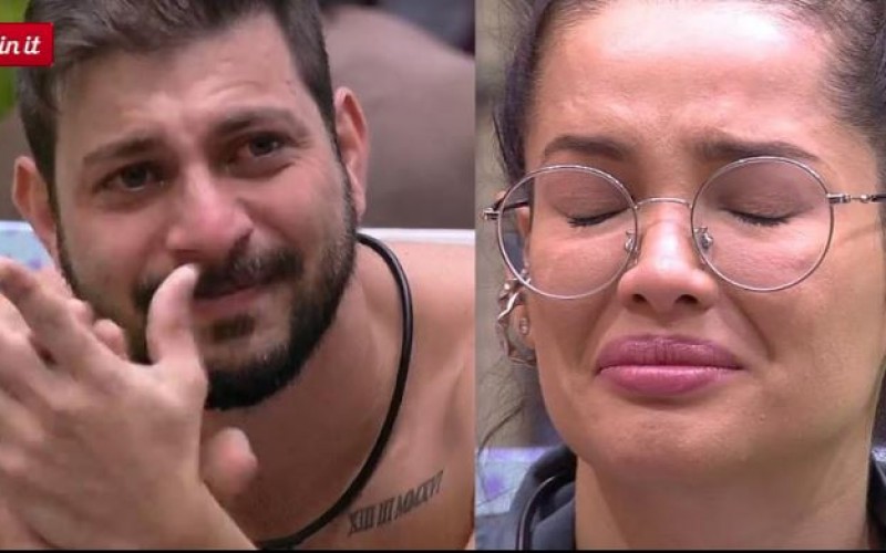 Juliette e Caio se emocionam com vídeo da família de Thaís