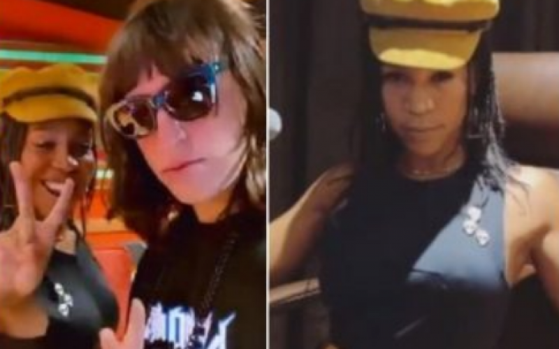 Karol Conká posa com produtor musical em estúdio: ‘Criando hinos’