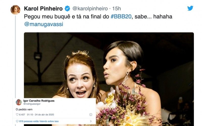 Namorado de Manu Gavassi fala sobre pedi-la em casamento - BBB20