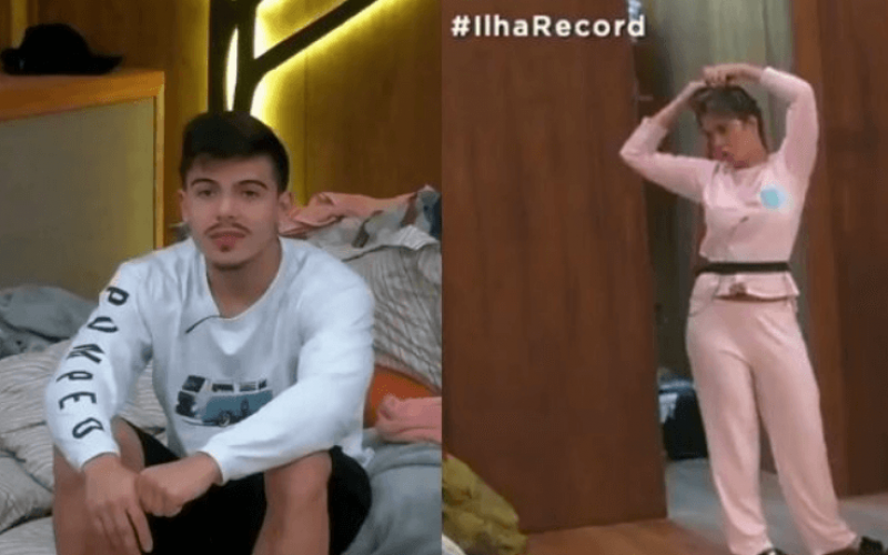 Ilha Record: Nadja Pessoa se irrita com simpatia de Thomaz Costa