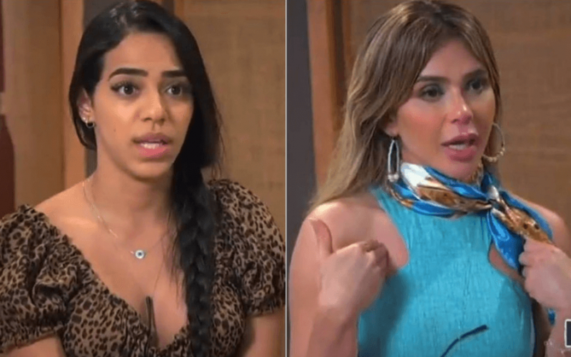 Mirella acusa Nadja de falsidade no Ilha Record: 