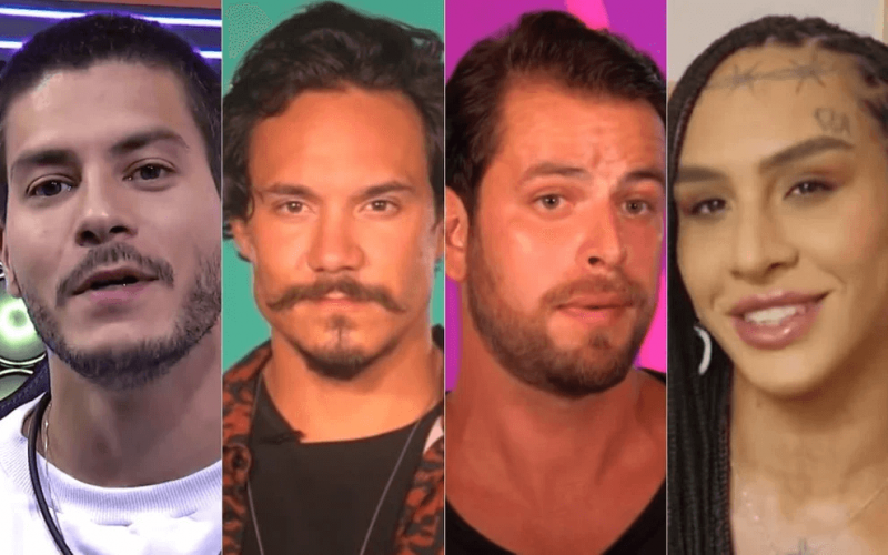 Lina, Gustavo, Arthur e Eliezer estão no ‘Paredão Falso’ do BBB22