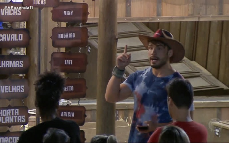 Lucas define as tarefas dos peões após vencer prova