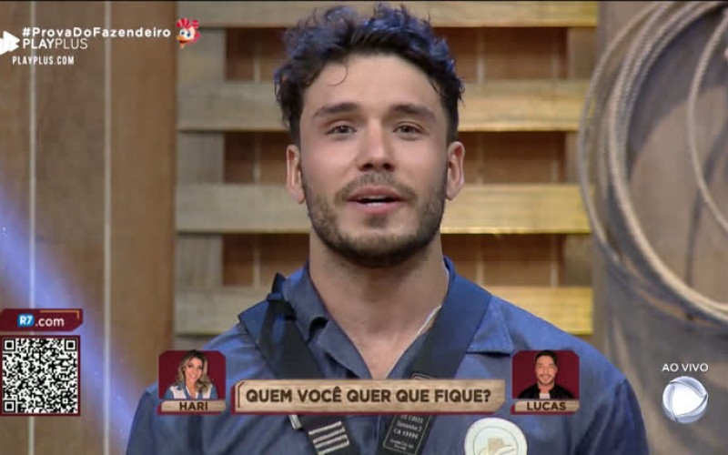 Na Roça, Hari Almeida e Lucas Viana pedem apoio do público