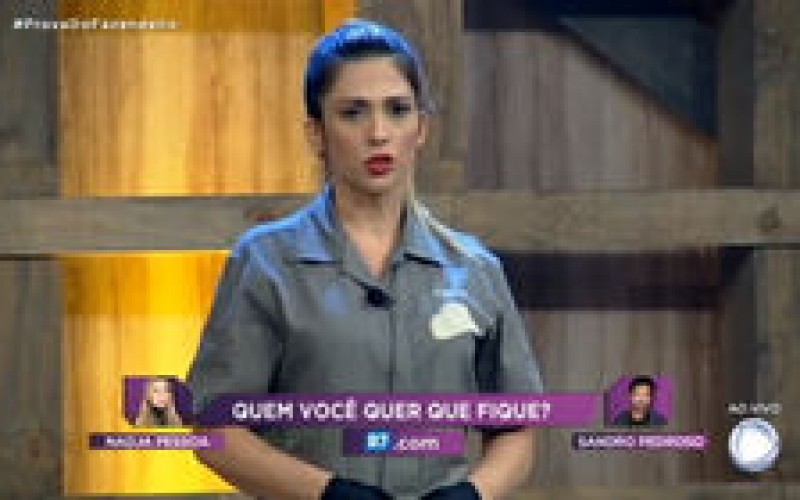 Nadja pede apoio do público e diz que conta com o Brasil inteiro