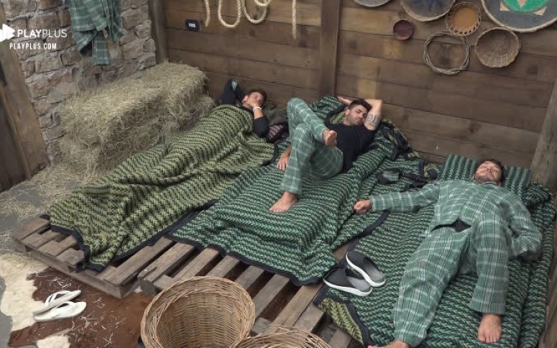 Netto brinca sobre ronco de Lucas: 