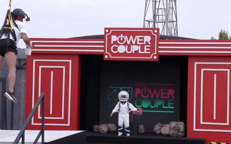 Na Prova dos Homens do Power Couple, maridos são lançados ao ar