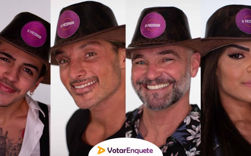 Quem deve sair de A Fazenda 12: Biel, Juliano, Mateus ou Tays? Vote na enquete