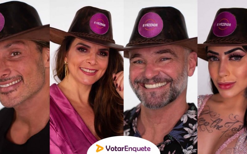 Quem deve sair de A Fazenda 12: Juliano, Luiza, Mateus ou Mirella? Vote na enquete