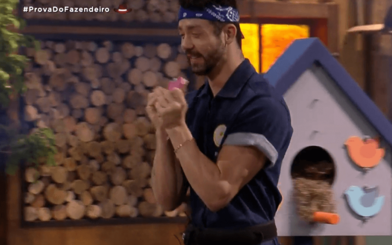 Rico ganha a prova do fazendeiro; Tiago, Day e Erika estão na roça