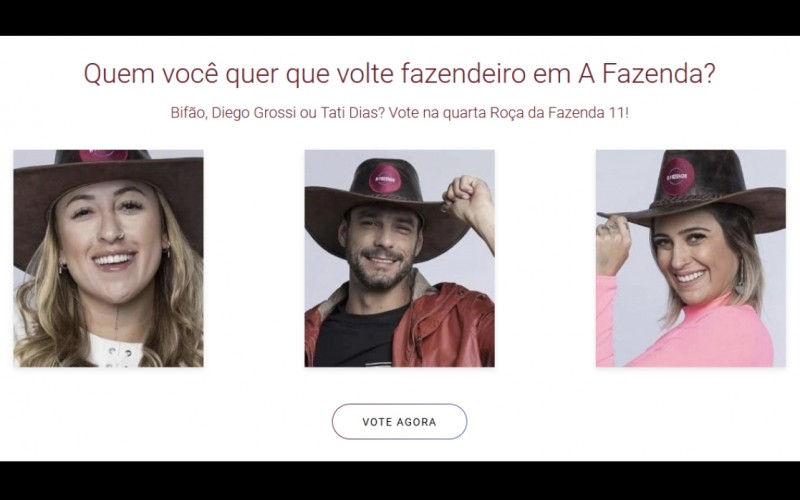 Quem você quer ver se salvar dessa roça e voltar fazendeiro?!