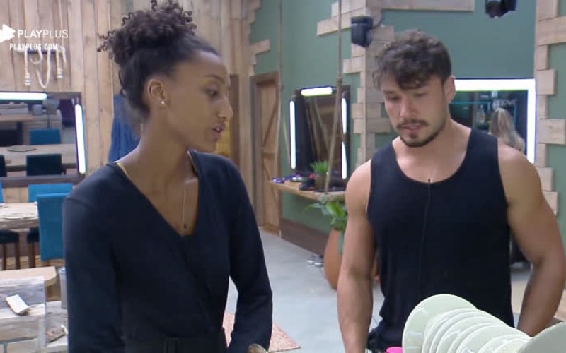 Sabrina Paiva e Lucas Viana combinam de fazer dieta juntos