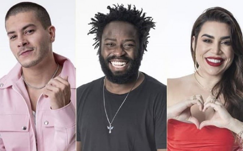 Arthur, Douglas e Naiara estão no terceiro paredão do BBB 22