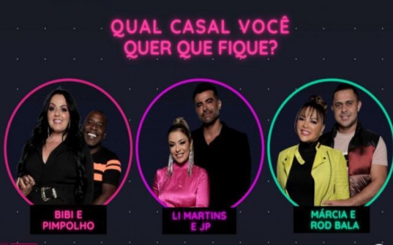 Votação DR Power Couple 4: Bibi e Pimpolho x Li Martins e JP x Márcia e Rod Bala - Quem vai ficar?