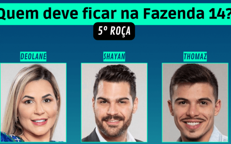 Votação A Fazenda 2022: Deolane, Shay ou Thomaz? Quem fica?