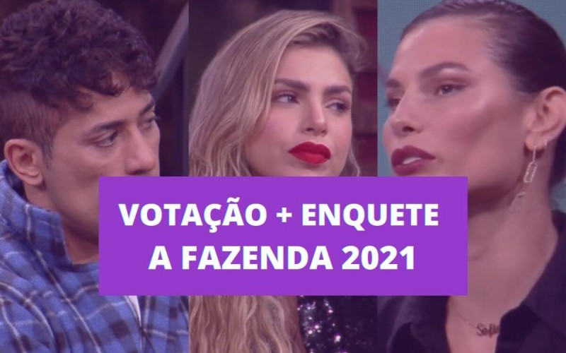 Votação + Enquete A Fazenda: Tiago, Erika ou Dayane, quem sai?