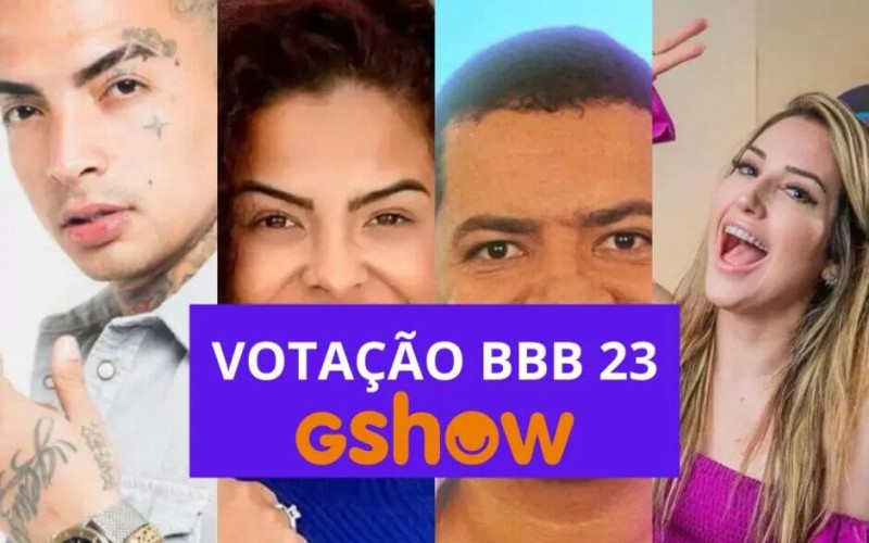 Votação Gshow + Enquete BBB 23: Amanda, Bruno, MC Guimê ou Paula, quem sai no 4º Paredão? E quem fica?